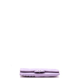 Flap Zip Card Holder Quilted Caviar