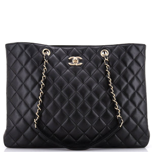 Classic CC Shopping Tote Quilted Calfskin Large