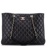 Classic CC Shopping Tote Quilted Calfskin Large
