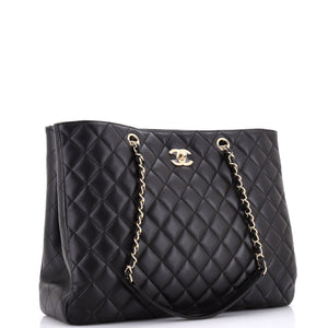 Classic CC Shopping Tote Quilted Calfskin Large