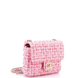 Candy Heart Flap Bag Quilted Tweed Mini