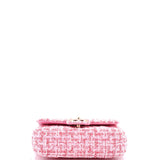Candy Heart Flap Bag Quilted Tweed Mini