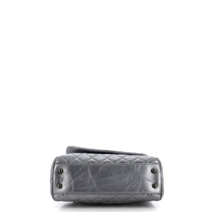 Coco Top Handle Bag Quilted Aged Calfskin Mini