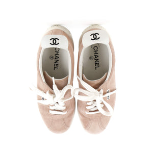 Women's CC Low-Top Flat Runner Sneakers Suede