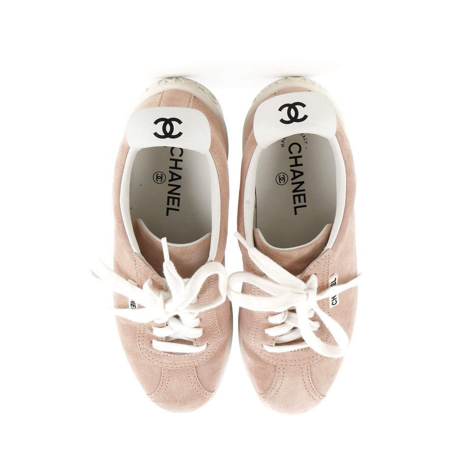 Women's CC Low-Top Flat Runner Sneakers Suede