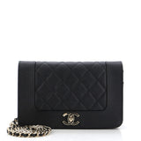 Mademoiselle Vintage Wallet on Chain Quilted Caviar