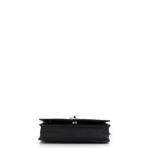 Mademoiselle Vintage Wallet on Chain Quilted Caviar