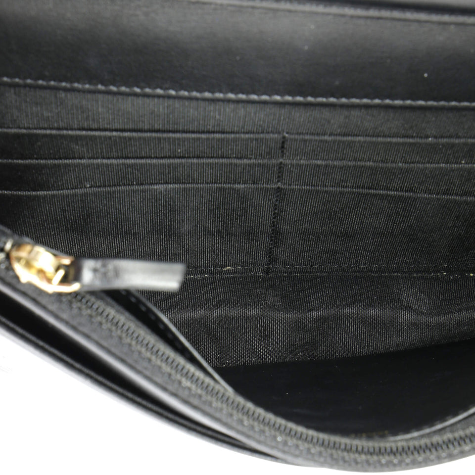 Mademoiselle Vintage Wallet on Chain Quilted Caviar