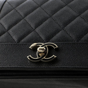 Mademoiselle Vintage Wallet on Chain Quilted Caviar