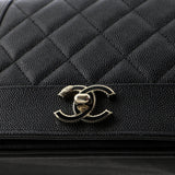 Mademoiselle Vintage Wallet on Chain Quilted Caviar
