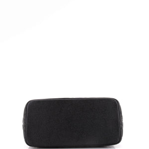 Medallion Tote Quilted Caviar