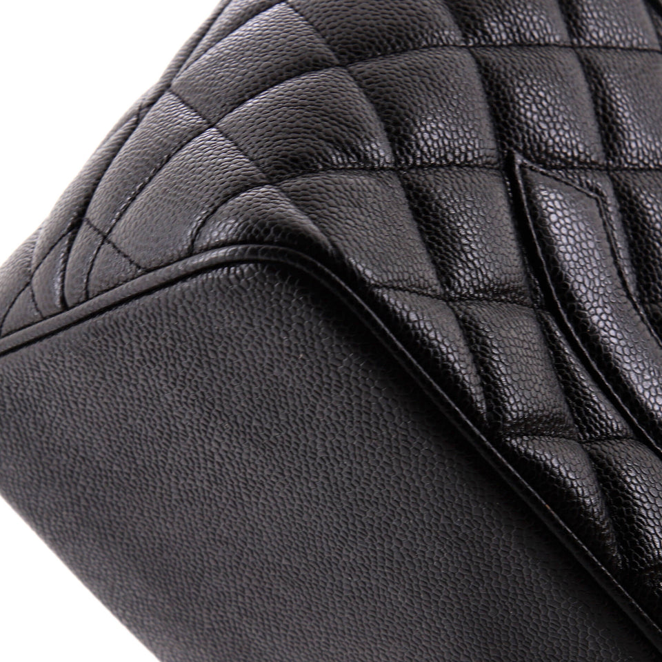 Medallion Tote Quilted Caviar