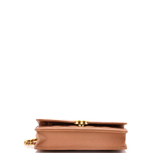 Coco First Wallet on Chain Quilted Caviar