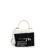 Coco Top Handle Bag Quilted Iridescent Caviar Extra Mini
