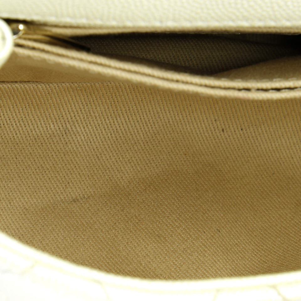 Coco Top Handle Bag Quilted Iridescent Caviar Extra Mini