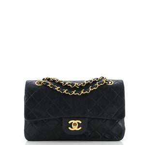 Vintage Classic Double Flap Bag Quilted Lambskin Small