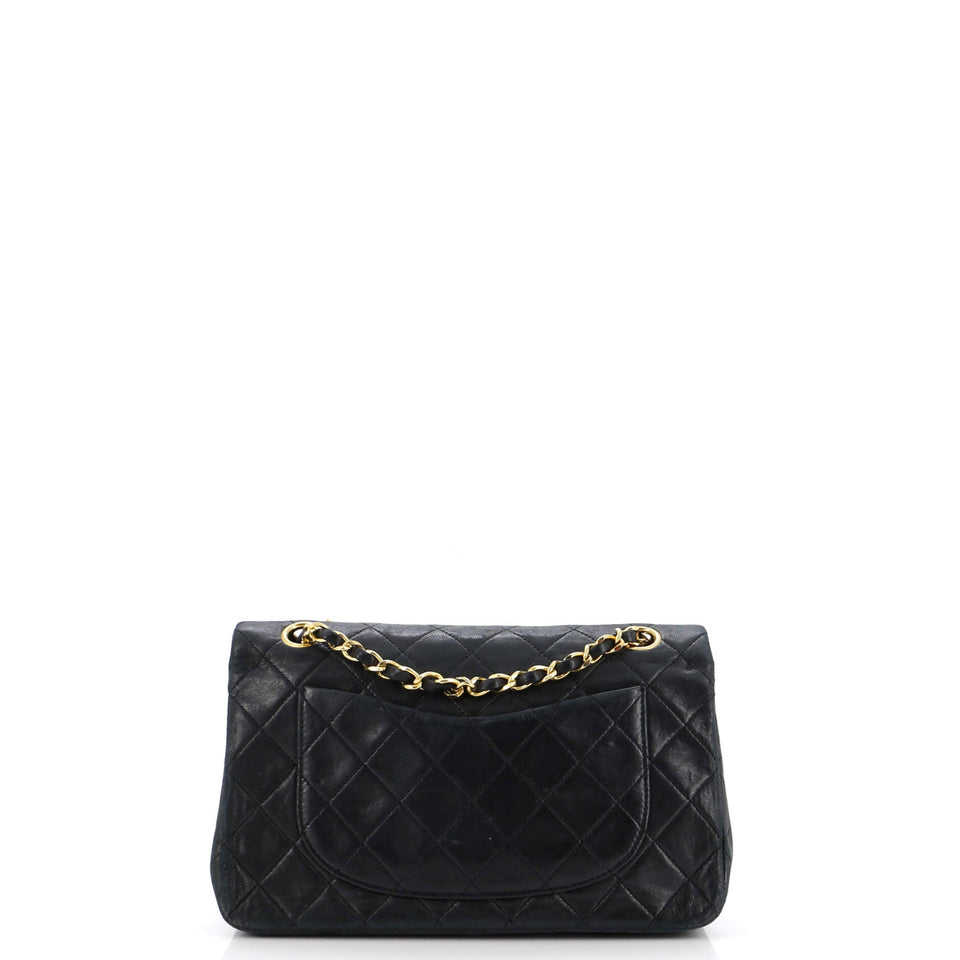 Vintage Classic Double Flap Bag Quilted Lambskin Small