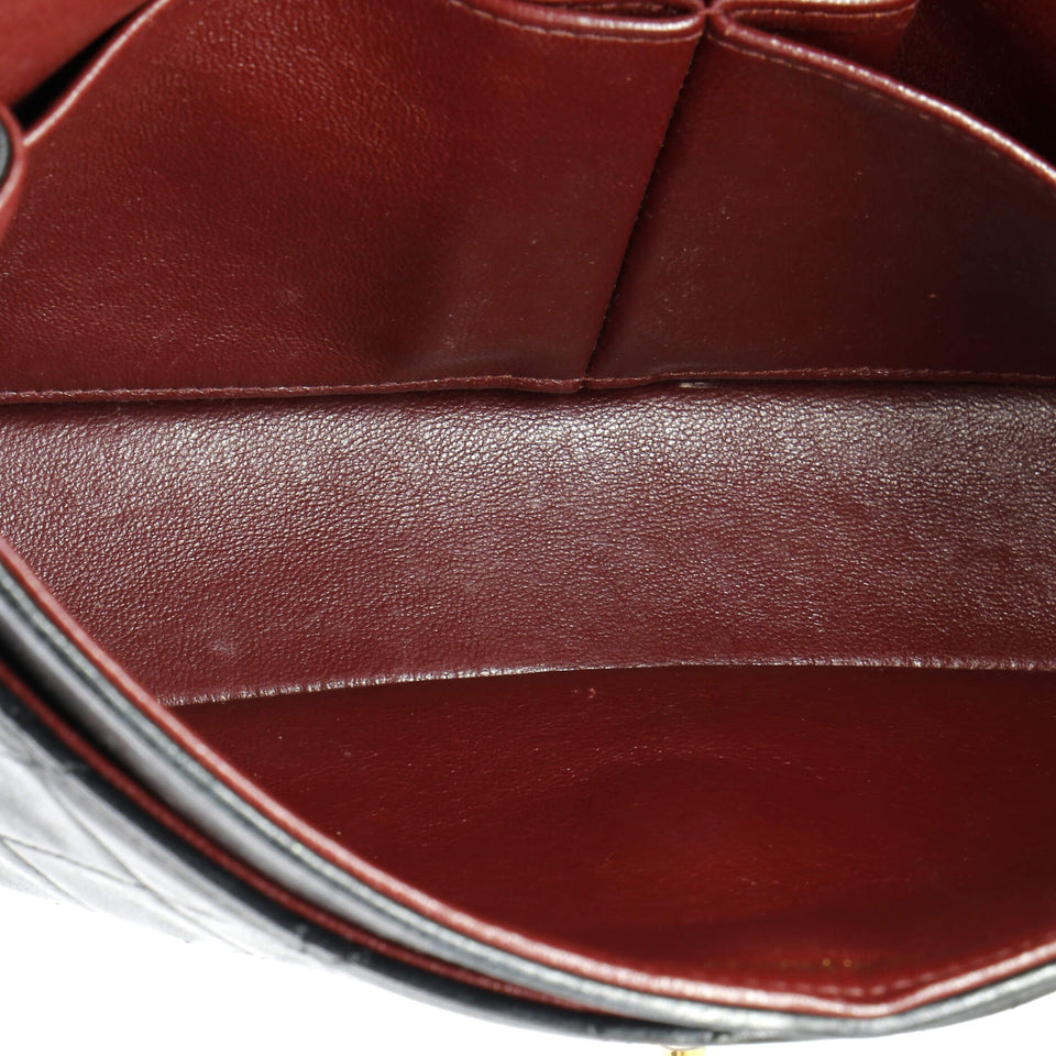 Vintage Classic Double Flap Bag Quilted Lambskin Small