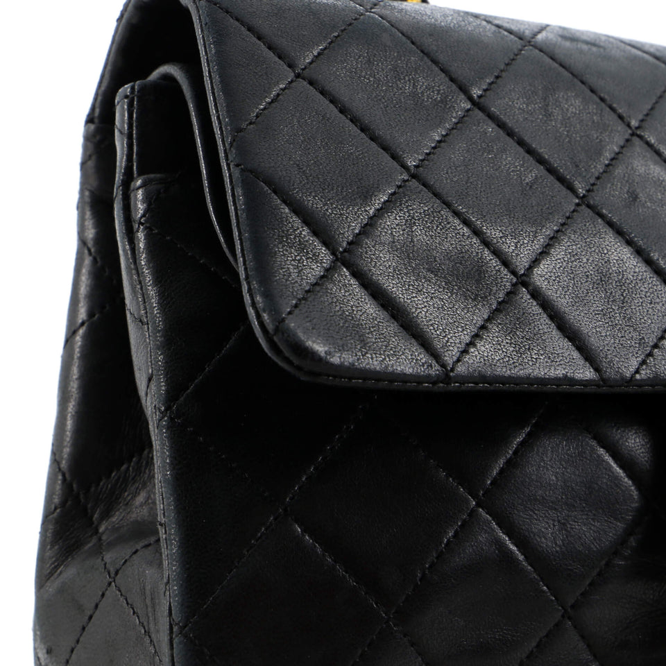 Vintage Classic Double Flap Bag Quilted Lambskin Small