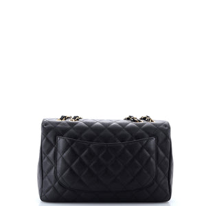 Classic Single Flap Bag Quilted Caviar Jumbo