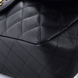 Classic Single Flap Bag Quilted Caviar Jumbo