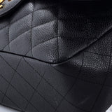 Classic Single Flap Bag Quilted Caviar Jumbo