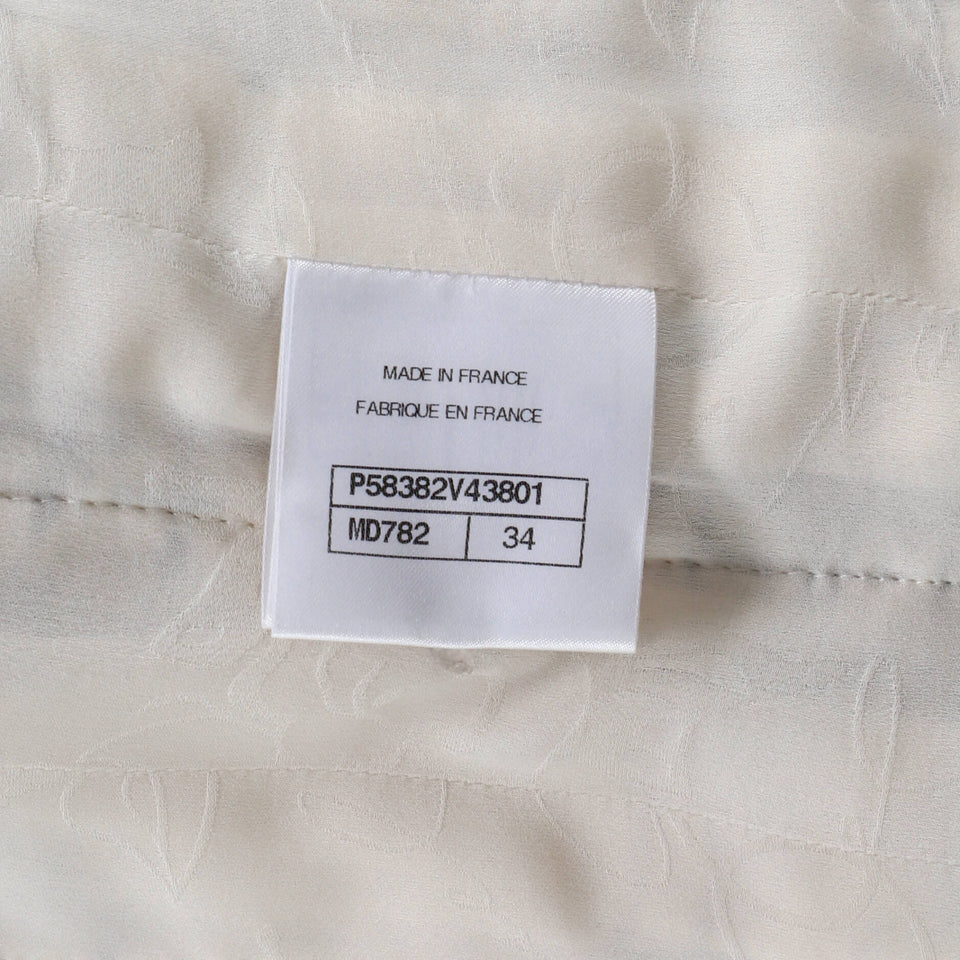 Women's Braided Trim Collarless Button Up Jacket Tweed