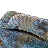 Classic Single Flap Bag Iridescent Python Mini