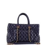 Coco Handle Shopping Tote Quilted Aged Calfskin Medium