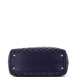 Coco Handle Shopping Tote Quilted Aged Calfskin Medium