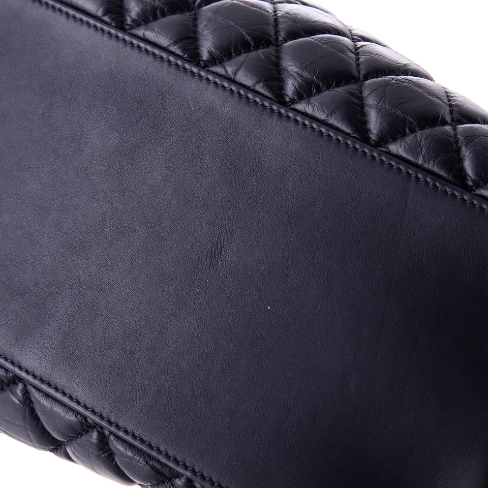 Coco Handle Shopping Tote Quilted Aged Calfskin Medium