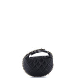 Chain Around Hobo Pouch Quilted Lambskin Mini