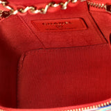 Classic Vanity Case with Chain Multicolor Embroidered Thread Mini
