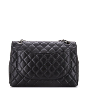 Classic Double Flap Bag Quilted Caviar Maxi