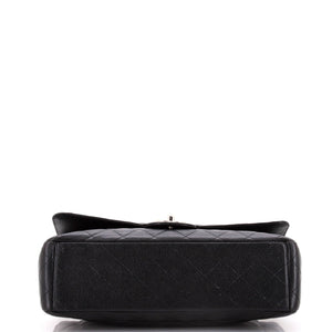 Classic Double Flap Bag Quilted Caviar Maxi