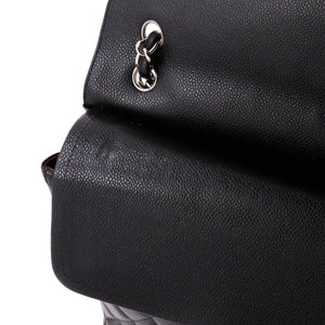 Classic Double Flap Bag Quilted Caviar Maxi