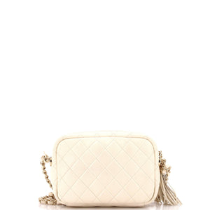 Coco Tassel Camera Case Quilted Caviar Medium