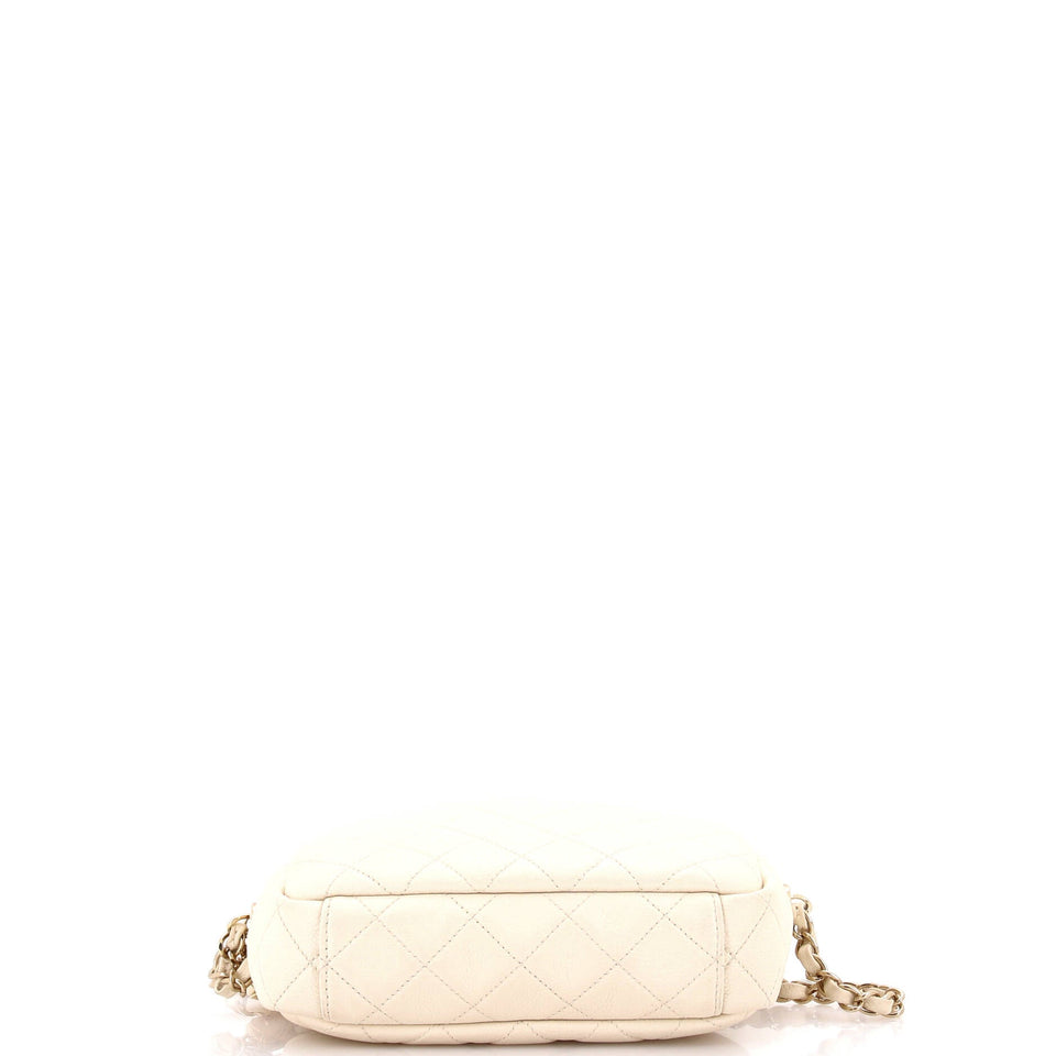 Coco Tassel Camera Case Quilted Caviar Medium
