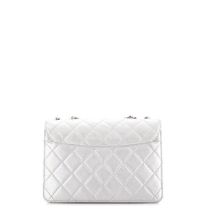 Beauty Lock Flap Bag Quilted Sheepskin Small