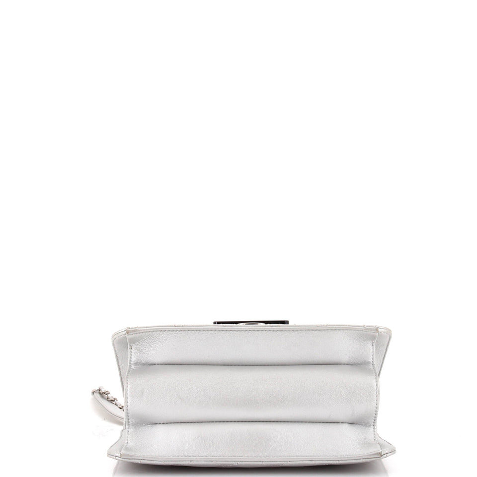 Beauty Lock Flap Bag Quilted Sheepskin Small