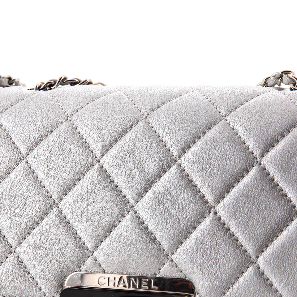 Beauty Lock Flap Bag Quilted Sheepskin Small