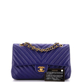 Classic Double Flap Bag Chevron Calfskin Medium