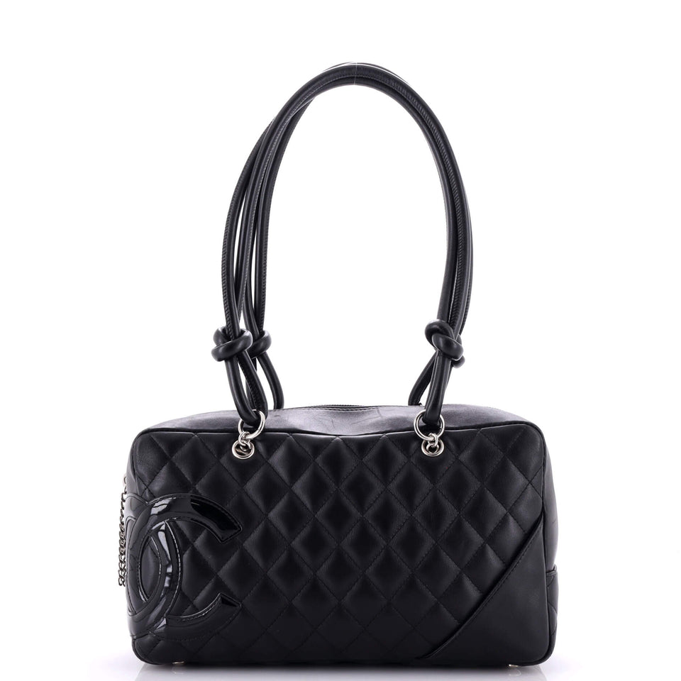 Cambon Bowler Bag Quilted Leather Medium