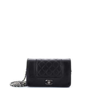 Mademoiselle Vintage Wallet on Chain Quilted Sheepskin
