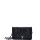 Mademoiselle Vintage Wallet on Chain Quilted Sheepskin