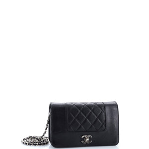 Mademoiselle Vintage Wallet on Chain Quilted Sheepskin