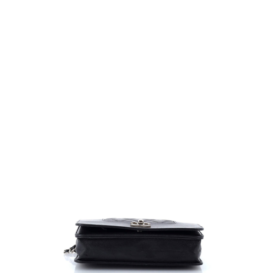 Mademoiselle Vintage Wallet on Chain Quilted Sheepskin