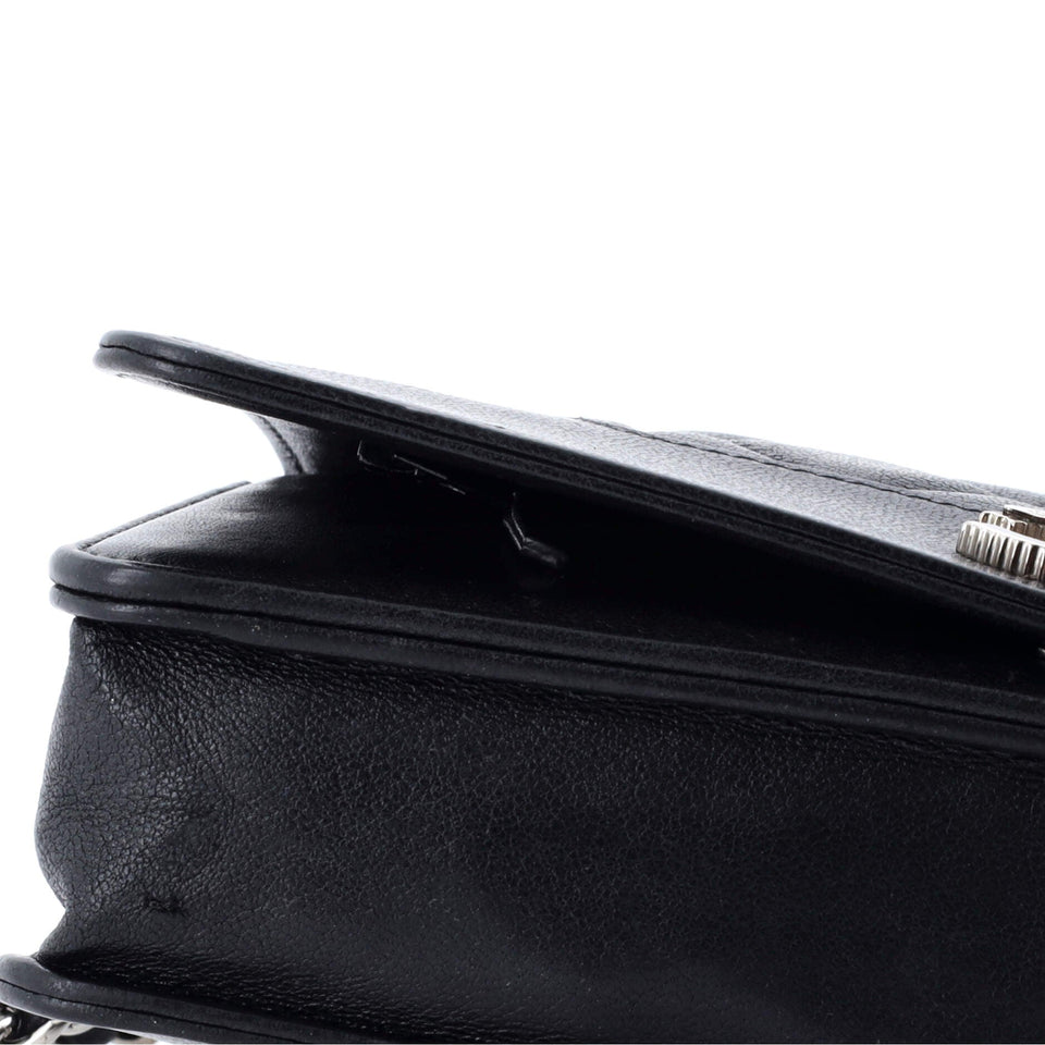 Mademoiselle Vintage Wallet on Chain Quilted Sheepskin