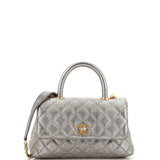 Coco Top Handle Bag Quilted Caviar Mini