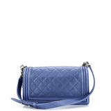 Boy Flap Bag Quilted Perforated Lambskin Old Medium